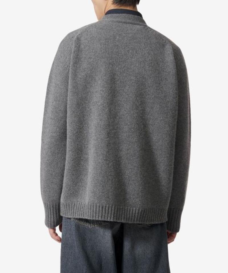 トップス STUDIO NICHOLSON CARDIGAN Studio Nicholson Cardigan - Gray | Garmentory