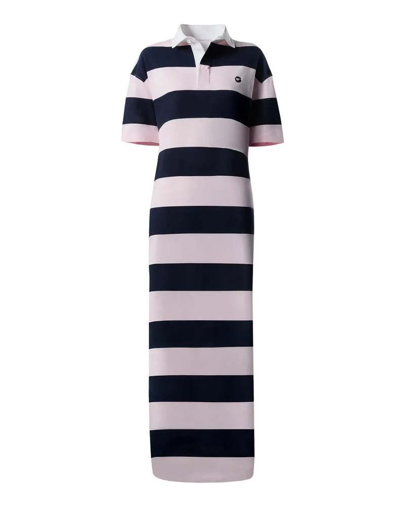 Coperni Striped Long Polo Dress - Pink/Blue Coperni Striped Long Polo Dress - Pink/Blue