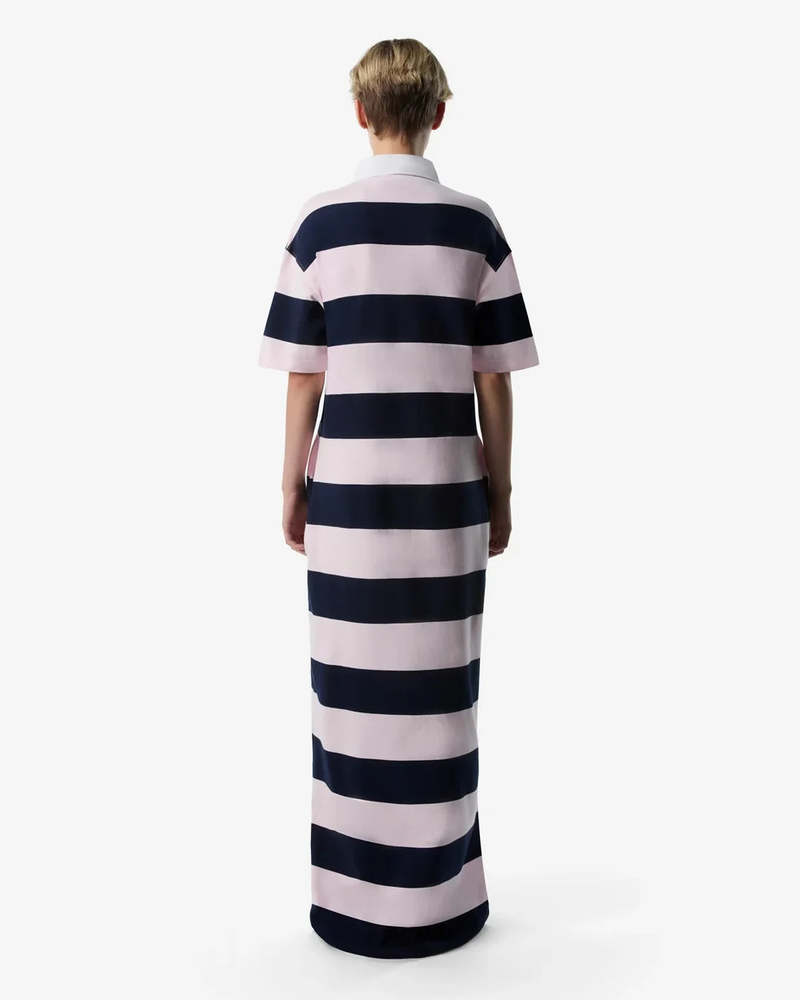 Coperni Striped Long Polo Dress - Pink/Blue Coperni Striped Long Polo Dress - Pink/Blue