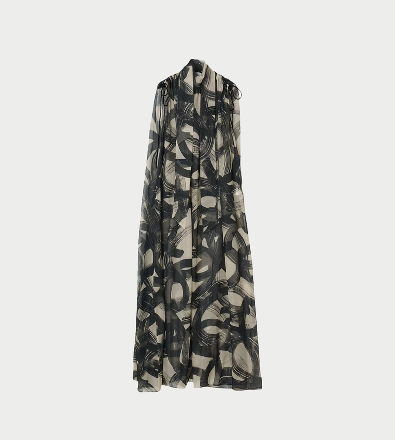 【UJOH】Bow Tie Gathered Dress サイズ2 UJOH Bow Tie Gathered Dress - Black | Garmentory