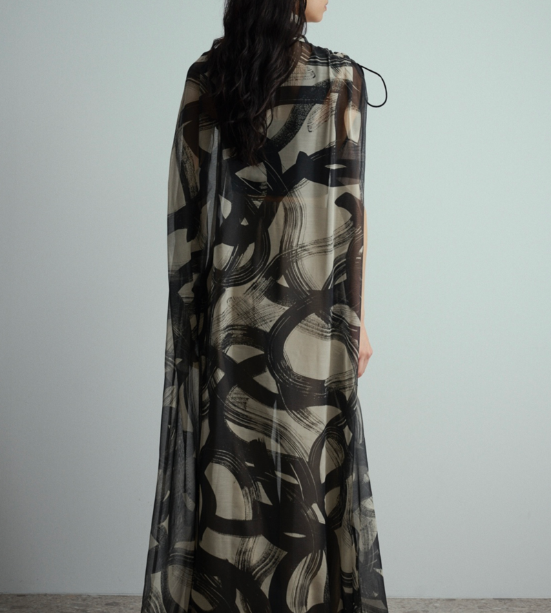 【UJOH】Bow Tie Gathered Dress サイズ2 UJOH Bow Tie Gathered Dress - Black | Garmentory