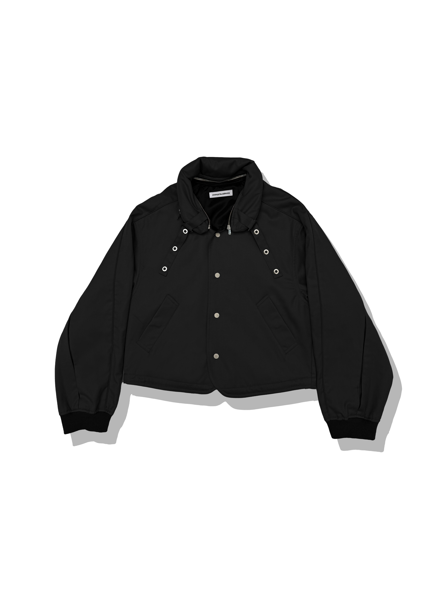 FFFPOSTALSERVICE Reia Hooded Parachute Jacket - Black