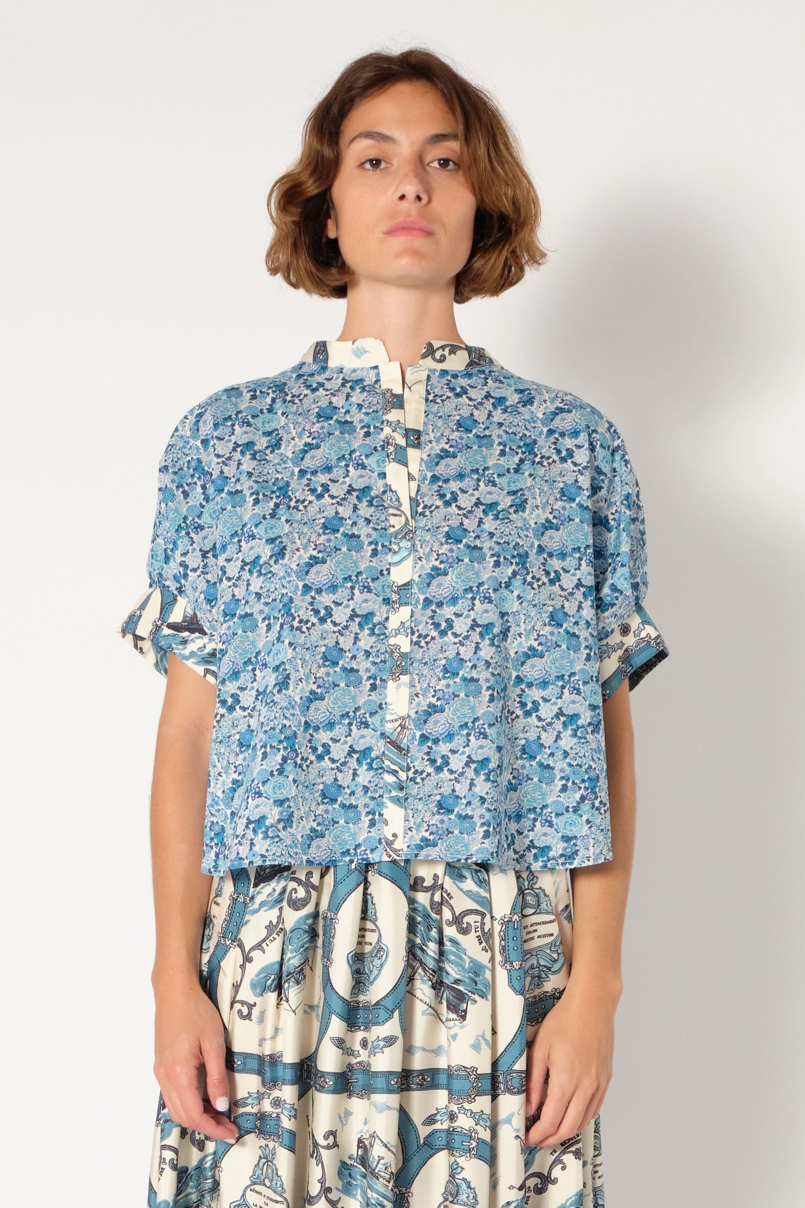 La Prestic Ouiston Sultana Top - Mix Elysian Day Bleu | Garmentory