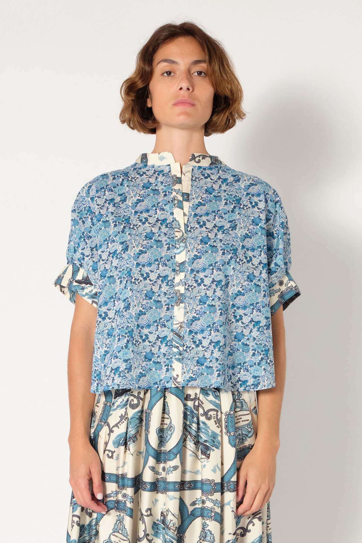 La Prestic Ouiston Sultana Top - Mix Elysian Day Bleu | Garmentory