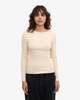 Colorful Standard LONG SLEEVE RIB T SHIRT - IVORY WHITE - Thumbnail 3