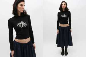 Yuhan Wang Angel Embroidered Top | Garmentory
