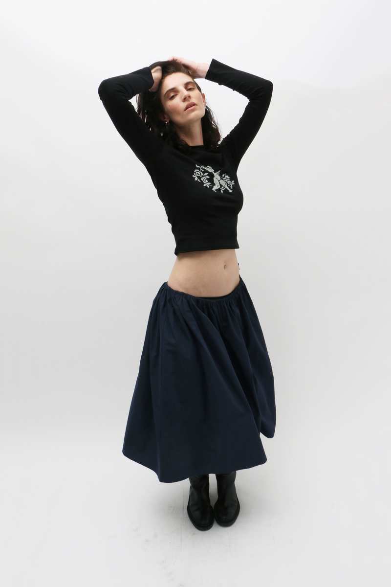 トップス Yuhan wang Yuhan Wang Angel Embroidered Top | Garmentory