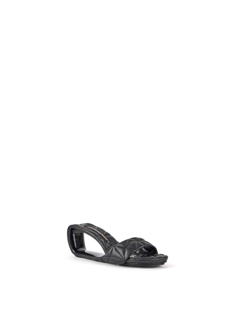 ［UNITED NUDE］Zip Pop Mid Black United Nude Mobius Mid Sandal - Black Puffy | Garmentory