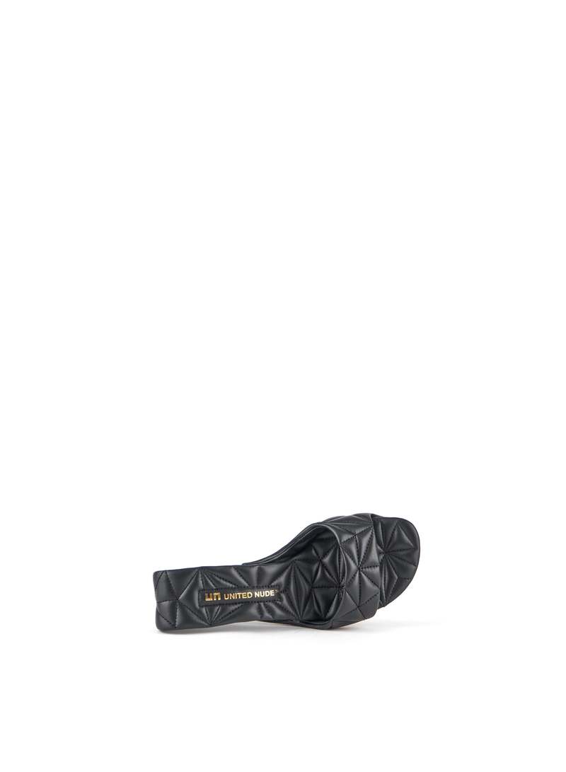 United Nude Mobius Mid Sandal - Black Puffy | Garmentory