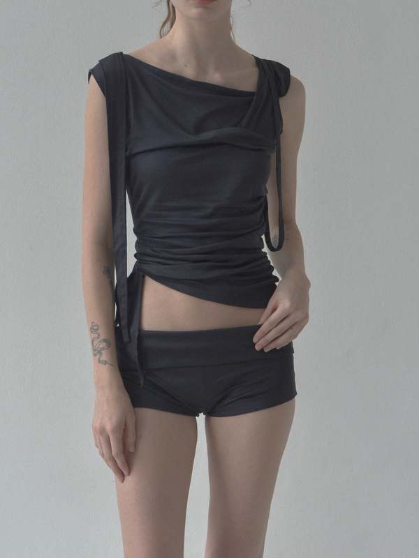 トップス CARO CHIA ARTOIS GREY TOP トップス CARO CHIA ARTOIS GREY TOP CARO CHIA Artois Top - Grey