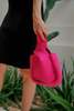 Pink Haley Mackenzie Knit Clutch - Fuchsia - Thumbnail 3