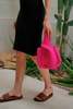 Pink Haley Mackenzie Knit Clutch - Fuchsia - Thumbnail 6