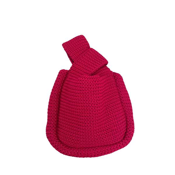Pink Haley Mackenzie Knit Clutch - Fuchsia