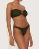 Hunza G Gloria Bandeau Bikini Set - Metallic Khaki - Thumbnail 1