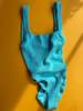 Hunza G Square Neck One Piece - Aqua - Thumbnail 2
