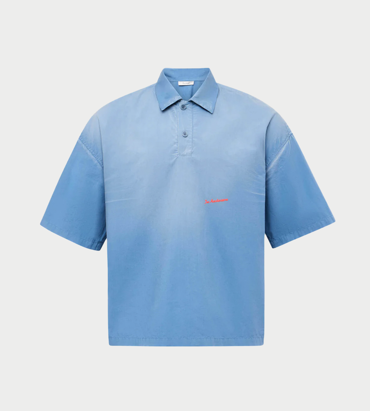 JW ANDERSON Oversized Short-sleeve Polo - Blue | Garmentory