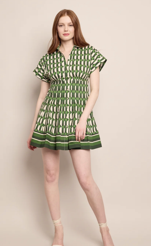 Cara Cara Nash Mini Dress - Le Tile Green Cara Cara Nash Mini Dress - Le Tile Green