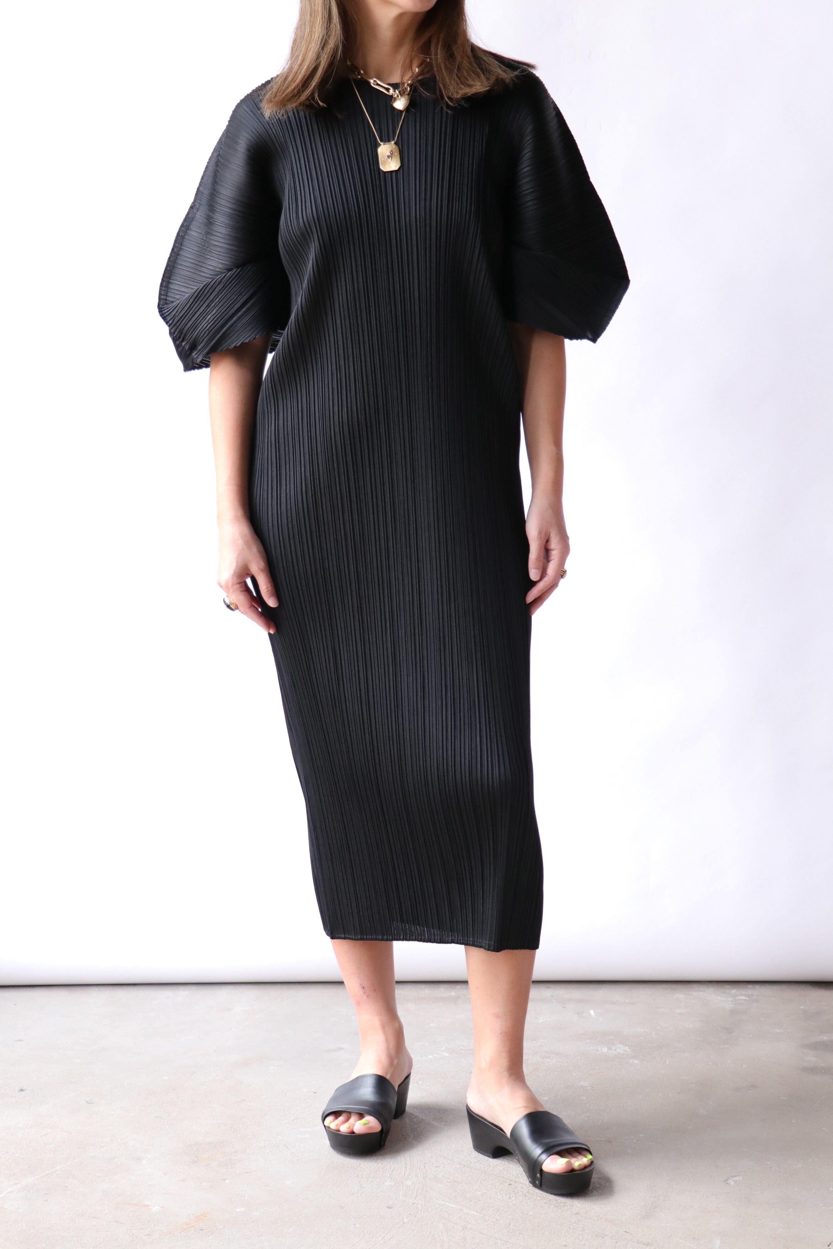 Issey Miyake Pleats Please Monthly Colors Dress - Black No.15
