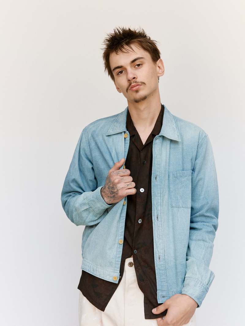 Taiga Takahashi LOT.319 Palaka Jacket - Ozone Bleach