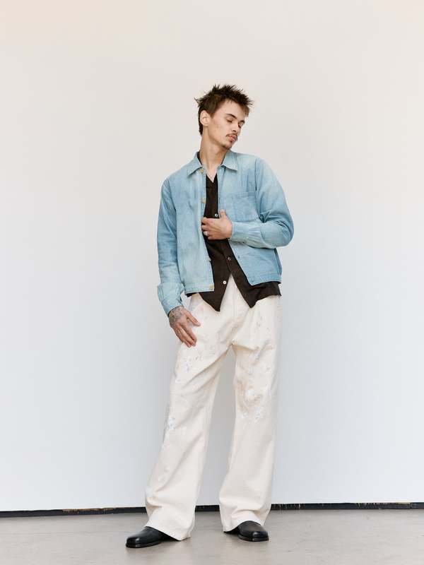 Taiga Takahashi LOT.319 Palaka Jacket - Ozone Bleach | Garmentory