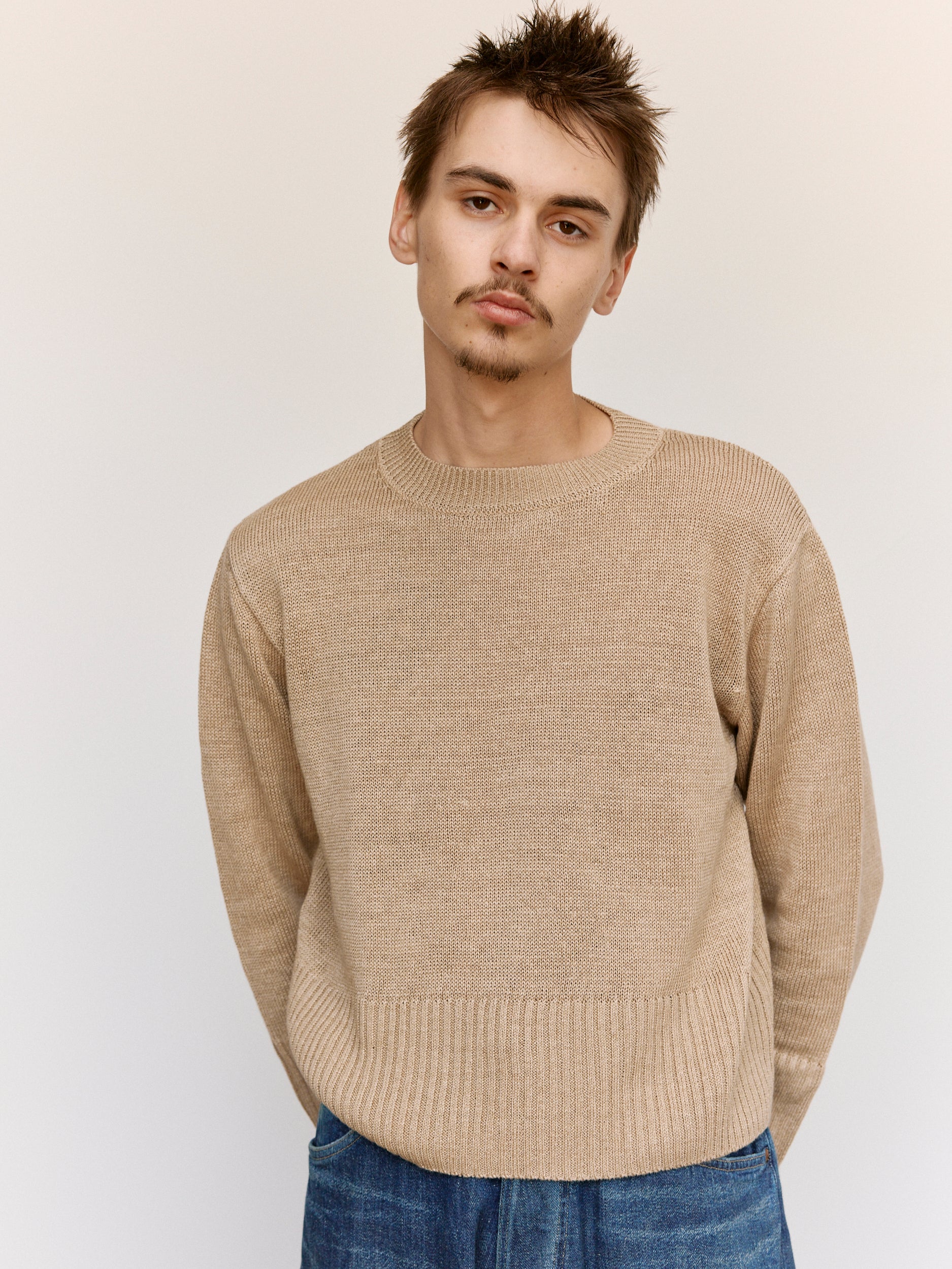 Taiga Takahashi LOT.525 Crewneck Sweater - Beige | Garmentory