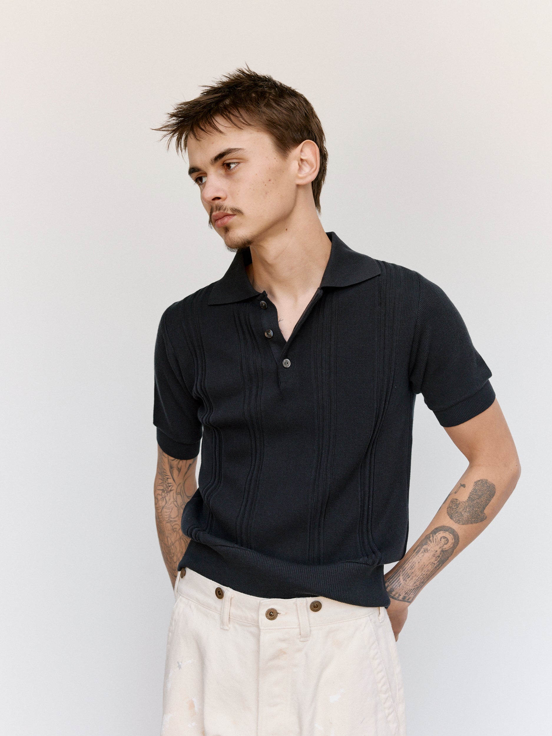 トップス taiga takahashi LOT.526 polo Knit Taiga Takahashi | LOT.526 C.1960'S POLO KNIT