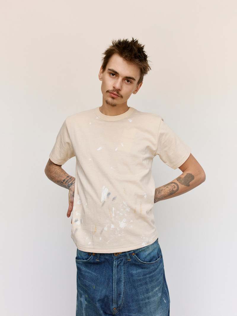 トップス t.t / taiga takahashi 25ss lot 616 T.T - Lot.614 Lightweight T-Shirt Ivory - TAIGA TAKAHASHI
