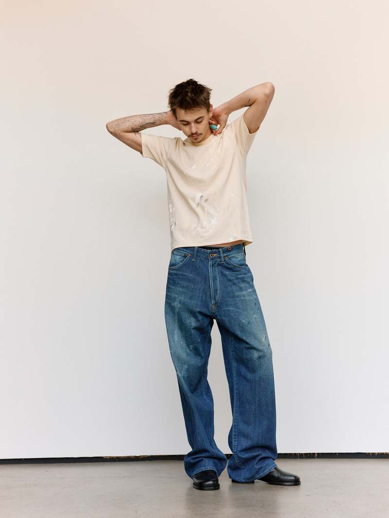 Taiga Takahashi LOT.616 Tee Shirt - Ivory Paint | Garmentory