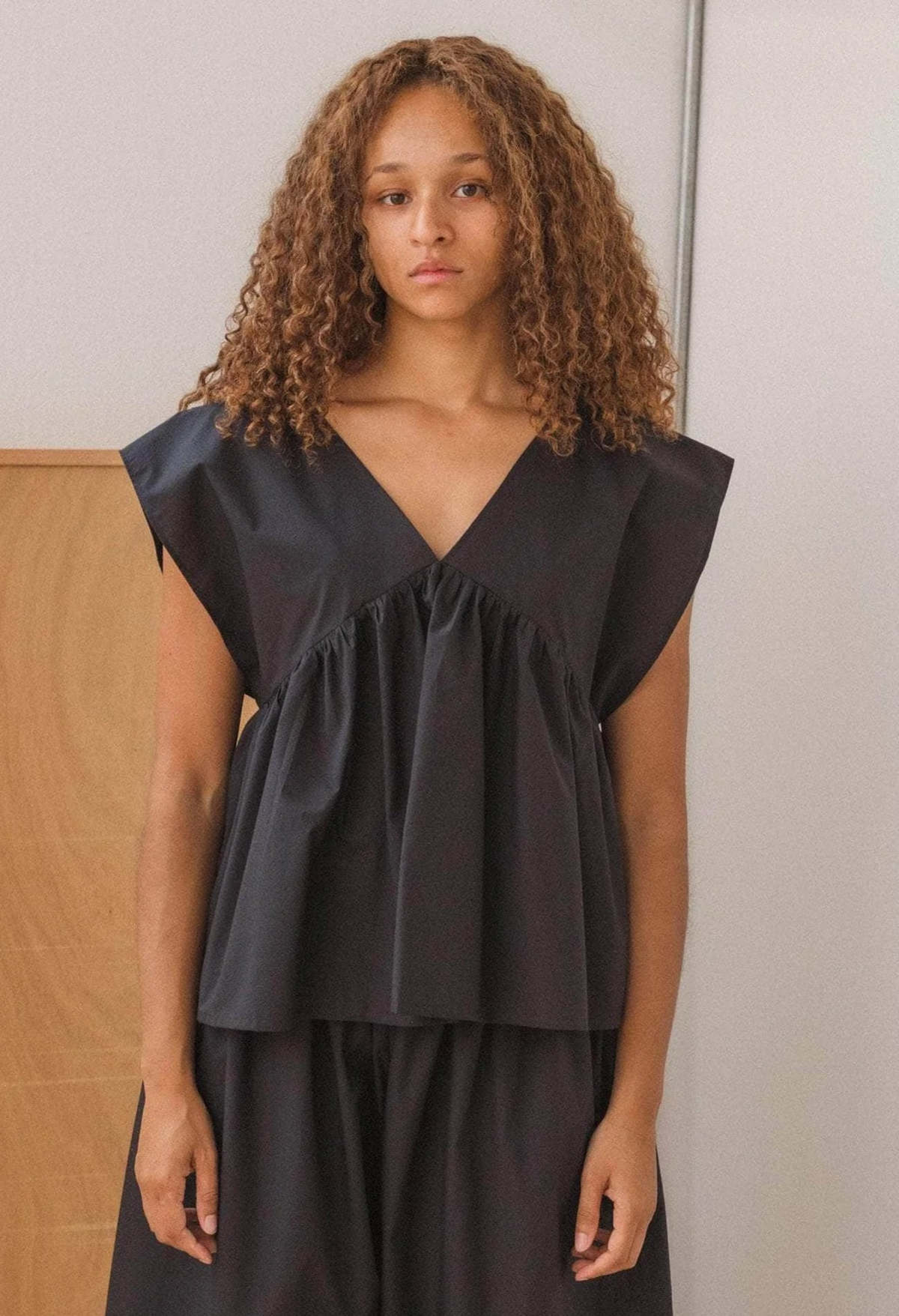 トップス BASERANGE CABLE TOP Cable Top in Assortment | Organic cotton poplin | en | Baserange