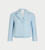 Patou Tailored Short Jacket - Blue - Thumbnail 1