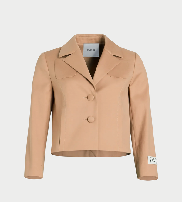 Patou Tailored Short Jacket - Praline
