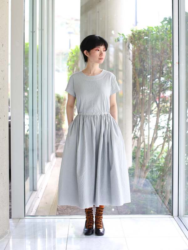 24ss H+ HANNOH WESSEL DRESS Reana ワンピース H+ HANNOH WESSEL アッシュプリュスアノーヴェセル : DRESS