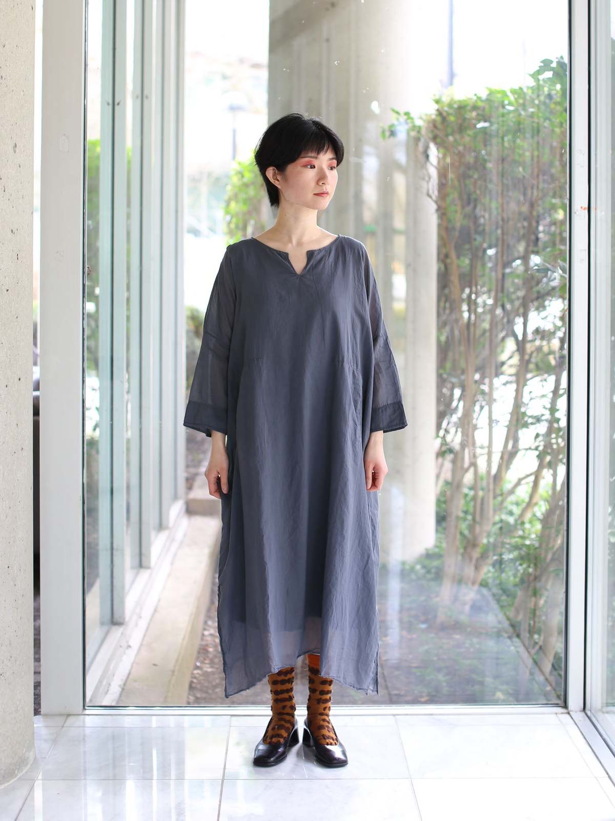 H+ Hannoh Wessel Dress Detta - Zinc | Garmentory