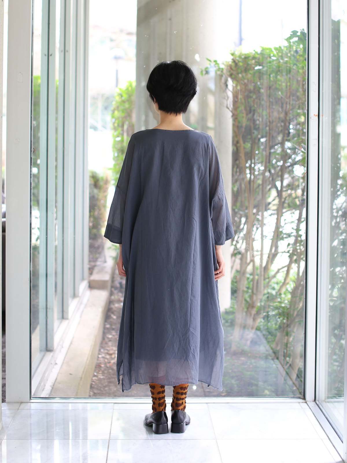 H+ Hannoh Wessel Dress Detta - Zinc | Garmentory