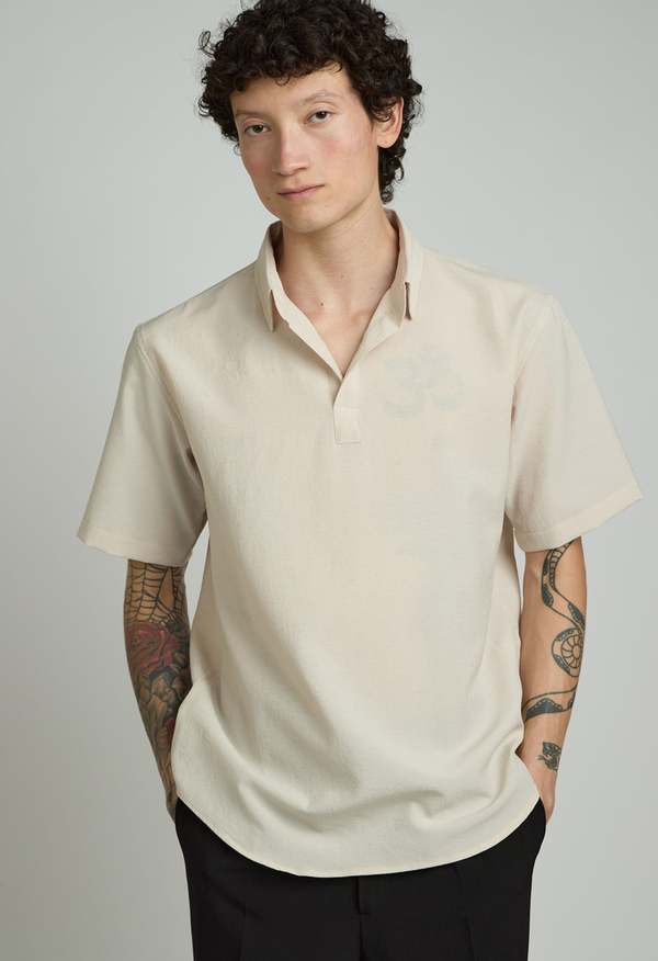 NKC Performance Wrinkle Free Short Sleeve - Cream