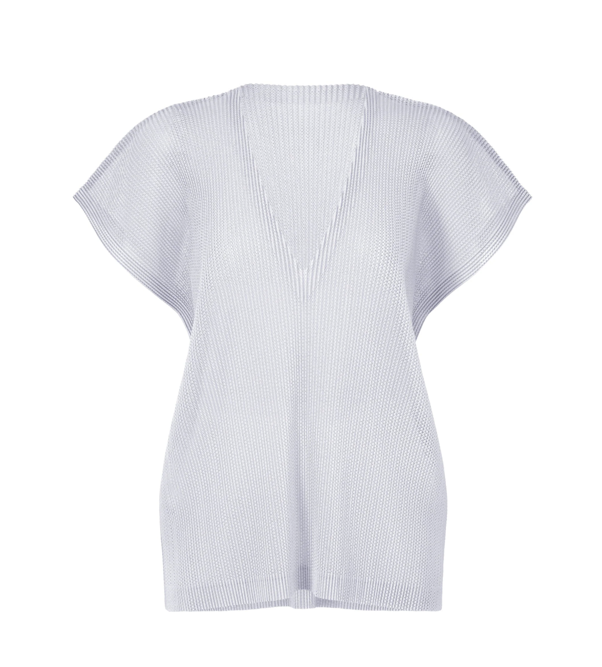 Pleats Please by Issey Miyake Tatami April Top - Light Gray