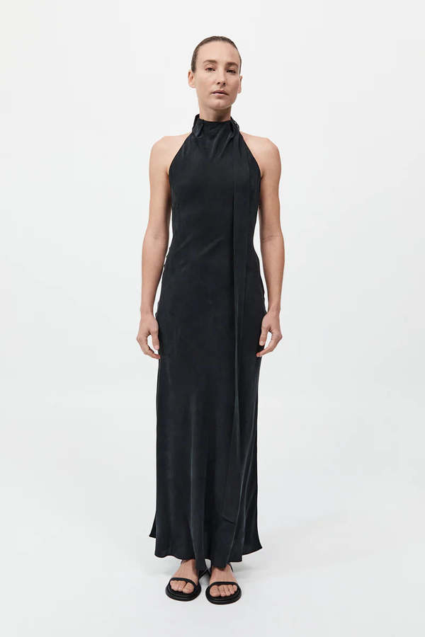 princess polly baby blue dress Maids To Measure Maids to Measure Bridesmaid one shoulder scarf maxi dress  in black - Dresses & Skirts - Free Shipping main image 0