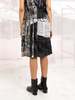 Leeann Huang Lenticular Pleat Tiered Dress - Black/Gray - Thumbnail 2