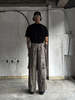 SAN263-1 Eco Hemp Layered Skirt Pants - Mud Brown - Thumbnail 6
