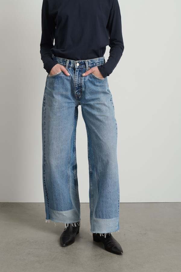B Sides the reworked culotte Jeans - vintage indigo