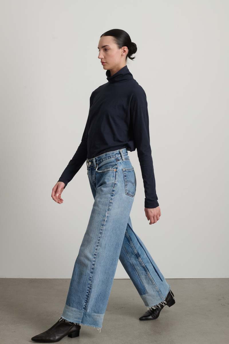 B Sides the reworked culotte Jeans - vintage indigo