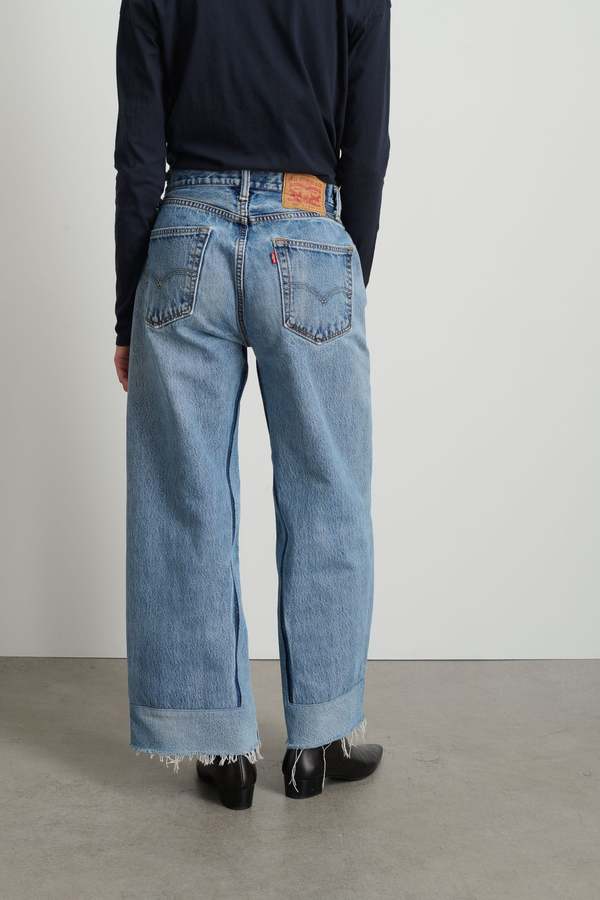 B Sides the reworked culotte Jeans - vintage indigo