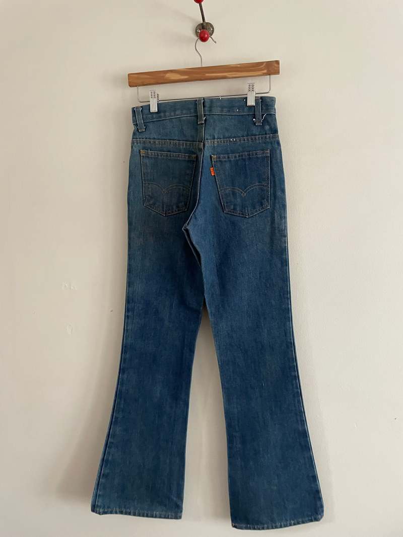 Levi's 70s Orange Tab Bell Bottom Flare High Waisted Jeans Medium Wash on  Garmentory