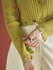 Maison De Ines Ribbed Cardigan - Green - Thumbnail 2