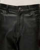 Berner Kühl 5 Pocket Distress Leather Trousers - Black - Thumbnail 5