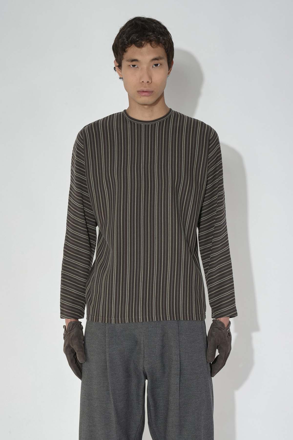 J.L - A.L Dalma Longsleeve T-Shirt - Zinc | Garmentory