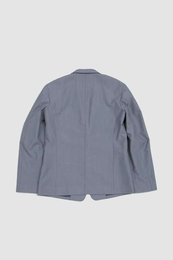 Lemaire Tailored SB Jacket - Blue Grey Melange | Garmentory