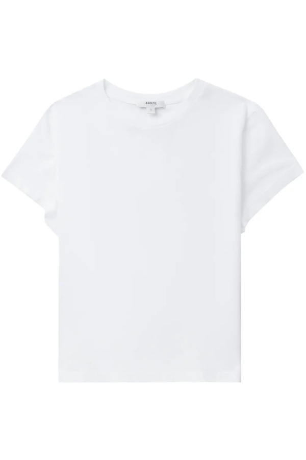AGOLDE Adine Shrunken Tee - White