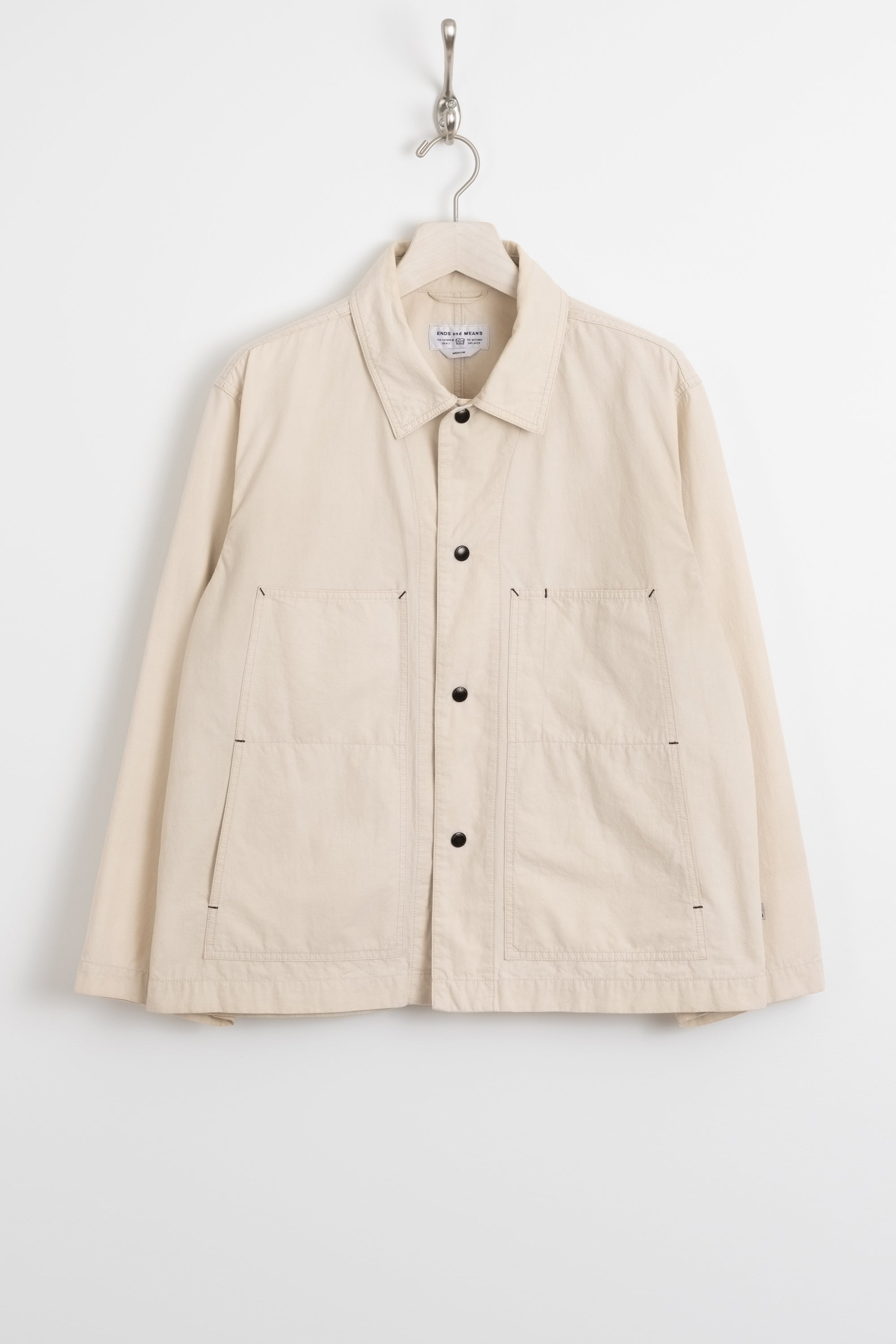 ENDS and MEANS Five Pocket Coverall Jacket - Off White | Garmentory