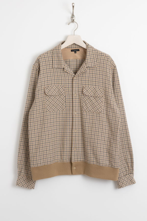 Engineered Garments Classic Shirt - Beige/Black
